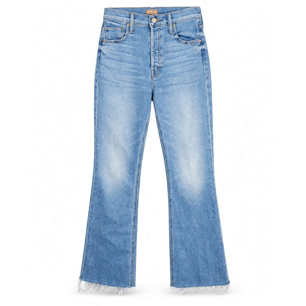 Mother Jeans High Rise Button Fly 25 The Tripper Flood Fray Look At Me Ma